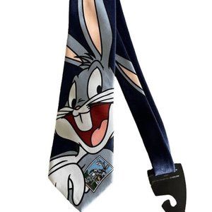 Vintage 1997 Bugs Bunny Looney Tunes Stamp Collection, Men’s Necktie Tie